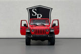 Jeep Wrangler Open Top Red - Kinsmart 1:34 Diecast