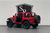 Jeep Wrangler Open Top Red - Kinsmart 1:34 Diecast