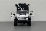 Jeep Wrangler Open Top White - Kinsmart 1:34 Diecast