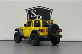 Jeep Wrangler Open Top Yellow - Kinsmart 1:34 Diecast