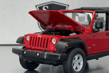Jeep Wrangler Rubicon Red - Welly 1:24 Diecast