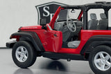 Jeep Wrangler Rubicon Red - Welly 1:24 Diecast