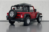 Jeep Wrangler Rubicon Red - Welly 1:24 Diecast