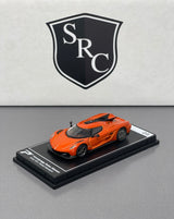 Koenigsegg Jesko Absolut Sweet Mandarin - PosterCars 1:64 Diecast