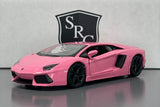 Lamborghini Aventador Coupe Pink - Cai Po 1:24 Diecast