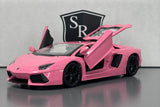 Lamborghini Aventador Coupe Pink - Cai Po 1:24 Diecast