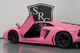 Lamborghini Aventador Coupe Pink - Cai Po 1:24 Diecast
