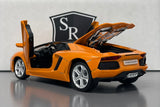 Lamborghini Aventador LP700-4 Roadster Orange - Cai Po 1:24 Diecast