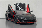 Lamborghini Aventador SVJ Black - Cai Po 1:24 Diecast