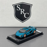 Lamborghini Sian FKP 37 Blue Uranus - PosterCars 1:64 Diecast