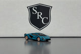 Lamborghini Sian FKP 37 Blue Uranus - PosterCars 1:64 Diecast