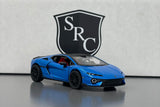 Lamborghini Temerario Blue - Kinsmart 1:38 Diecast