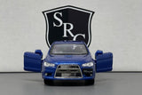 Mitsubishi Lancer Evolution X Blue - Kinsmart 1:36 Diecast