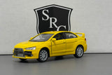 Mitsubishi Lancer Evolution X Yellow - Kinsmart 1:36 Diecast