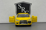 Mitsubishi Lancer Evolution X Yellow - Kinsmart 1:36 Diecast