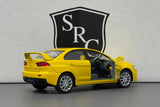 Mitsubishi Lancer Evolution X Yellow - Kinsmart 1:36 Diecast
