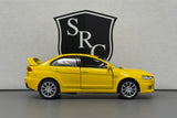 Mitsubishi Lancer Evolution X Yellow - Kinsmart 1:36 Diecast