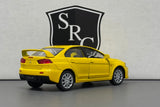Mitsubishi Lancer Evolution X Yellow - Kinsmart 1:36 Diecast