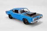 Plymouth Hemi Barracuda Street Fighter Hardtop Petty Blue/Black - Acme 1:18 Diecast