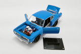 Plymouth Hemi Barracuda Street Fighter Hardtop Petty Blue/Black - Acme 1:18 Diecast