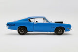 Plymouth Hemi Barracuda Street Fighter Hardtop Petty Blue/Black - Acme 1:18 Diecast