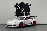 Porsche 911 GT3 RS 997 White - Kinsmart 1:36 Diecast