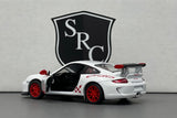 Porsche 911 GT3 RS 997 White - Kinsmart 1:36 Diecast