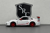 Porsche 911 GT3 RS 997 White - Kinsmart 1:36 Diecast