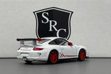 Porsche 911 GT3 RS 997 White - Kinsmart 1:36 Diecast