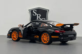 Porsche 911 GT3 RS 997 Black - Welly 1:24 Diecast