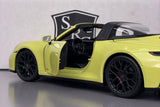 Porsche 911 Targa 4 GTS (992) Yellow - Maisto 1:18 Diecast
