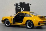 Porsche 911 Turbo Yellow - Welly 1:24 Diecast