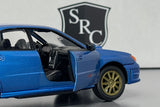 Subaru Impreza WRX STI Blue - Motormax 1:24 Diecast