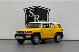 Toyota FJ Cruiser Yellow - Kinsmart 1:36 Diecast