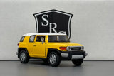 Toyota FJ Cruiser Yellow - Kinsmart 1:36 Diecast