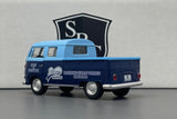 VW Bus Double Cab Pickup Blue - Kinsmart 1:34 Diecast