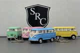 VW Bus Keychain Green, Blue, Pink, Yellow - Kinsmart 1:64 Diecast