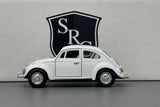 Volkswagen Classical Beetle White - Kinsmart 1:32 Diecast