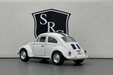 Volkswagen Classical Beetle White - Kinsmart 1:32 Diecast