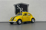 Volkswagen Classical Beetle Yellow - Kinsmart 1:32 Diecast