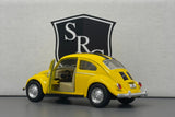 Volkswagen Classical Beetle Yellow - Kinsmart 1:32 Diecast