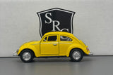 Volkswagen Classical Beetle Yellow - Kinsmart 1:32 Diecast