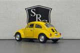Volkswagen Classical Beetle Yellow - Kinsmart 1:32 Diecast