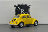 Volkswagen Classical Beetle Yellow - Kinsmart 1:32 Diecast