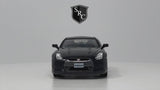 Nissan GT-R R35 - Kinsmart 1:36 Diecast Black 360 Video