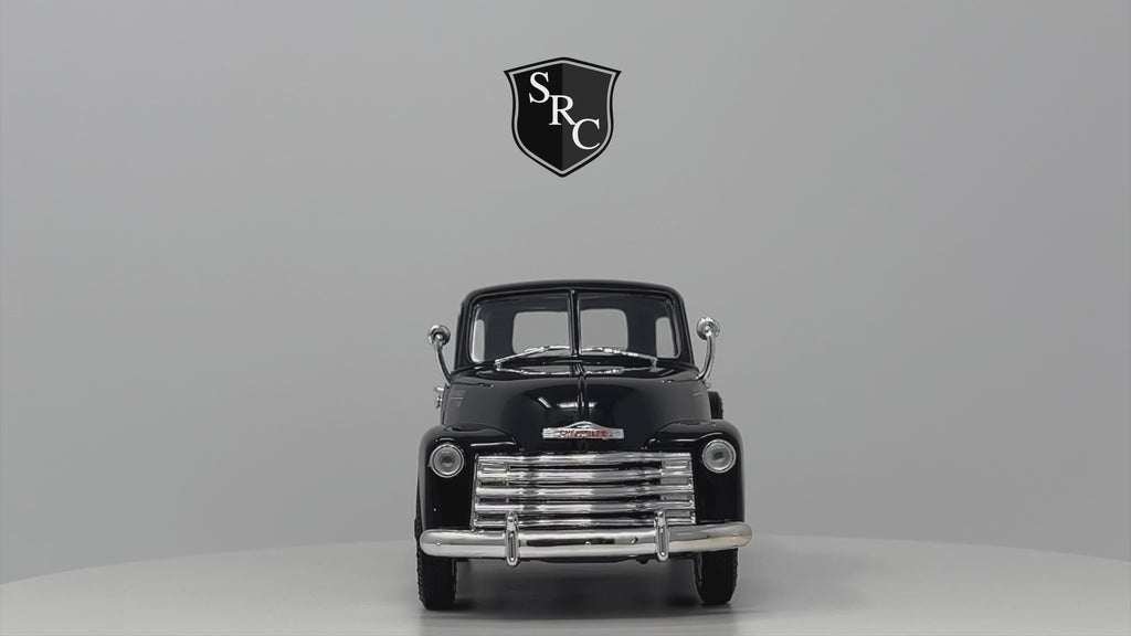 Chevrolet 3100 Pickup Truck - Welly 1:24 Diecast Black 360 Video