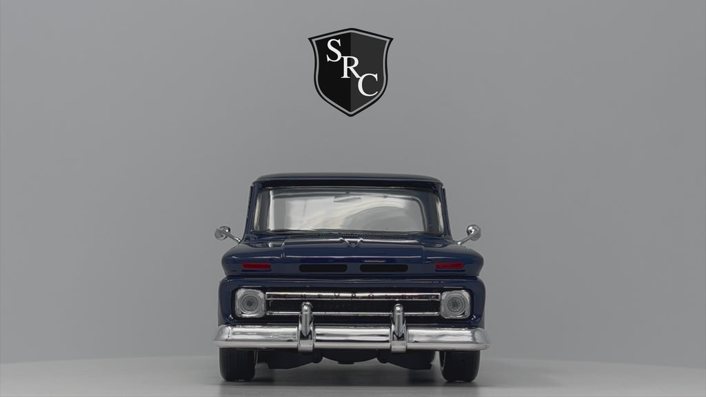 Chevrolet C10 Pickup - Motormax 1:24 Diecast Blue 360 Video