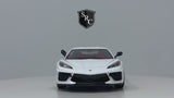 Chevrolet Corvette C8 Stingray Coupe - White - Motormax 1:24 Diecast