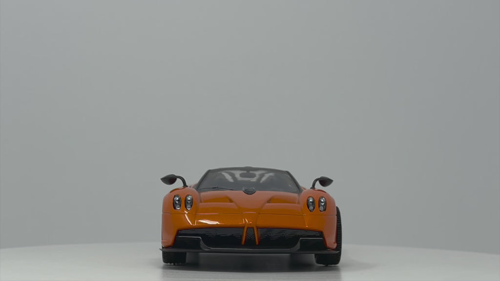 Pagani Huayra Roadster - Motormax 1:24 Diecast Orange 360 Video