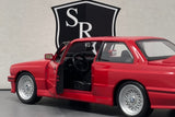 BMW E30 M3 Red - Bburago 1:24 Diecast